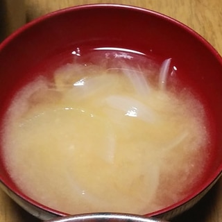 玉ねぎ白ねぎの味噌汁